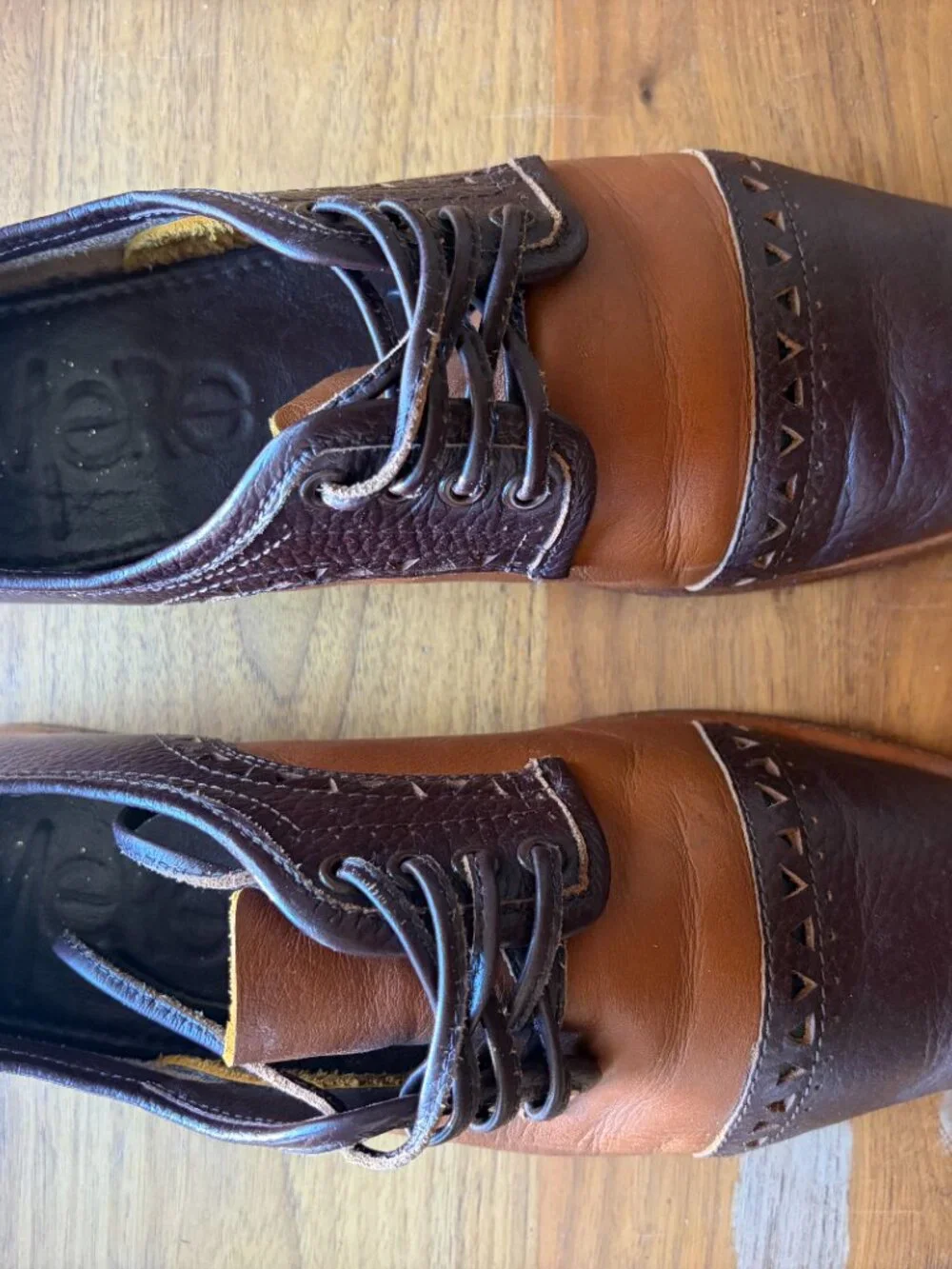 Mere Australia Two Tone Leather Oxford Shoes Brown Men’s Designer Rare